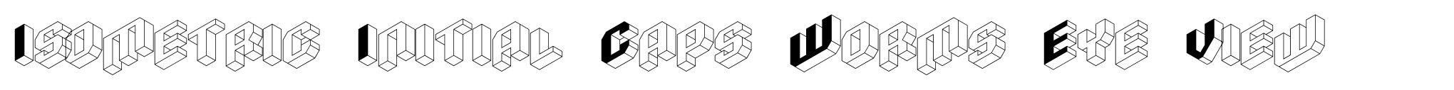 Isometric Initial Caps Worms Eye View image